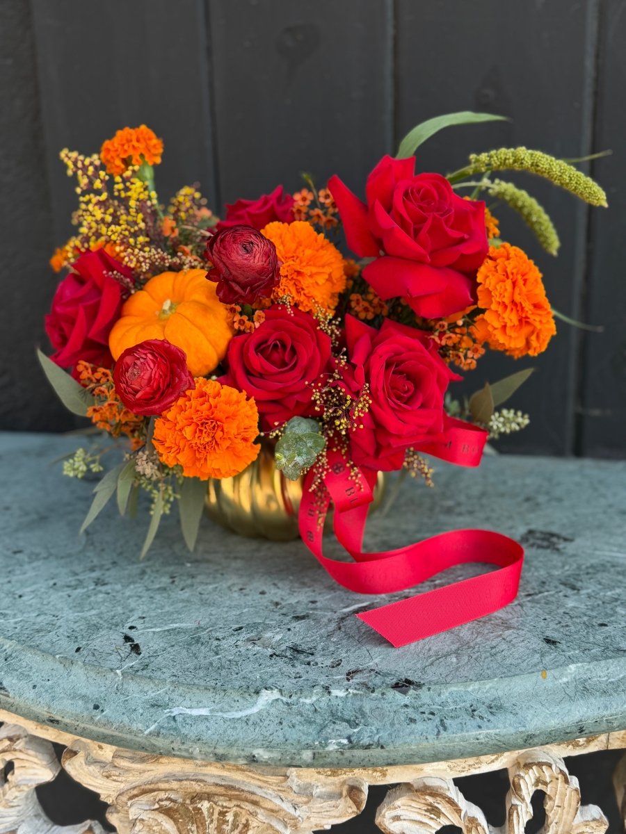 Golden Harvest - Pumpkin Vase Included
