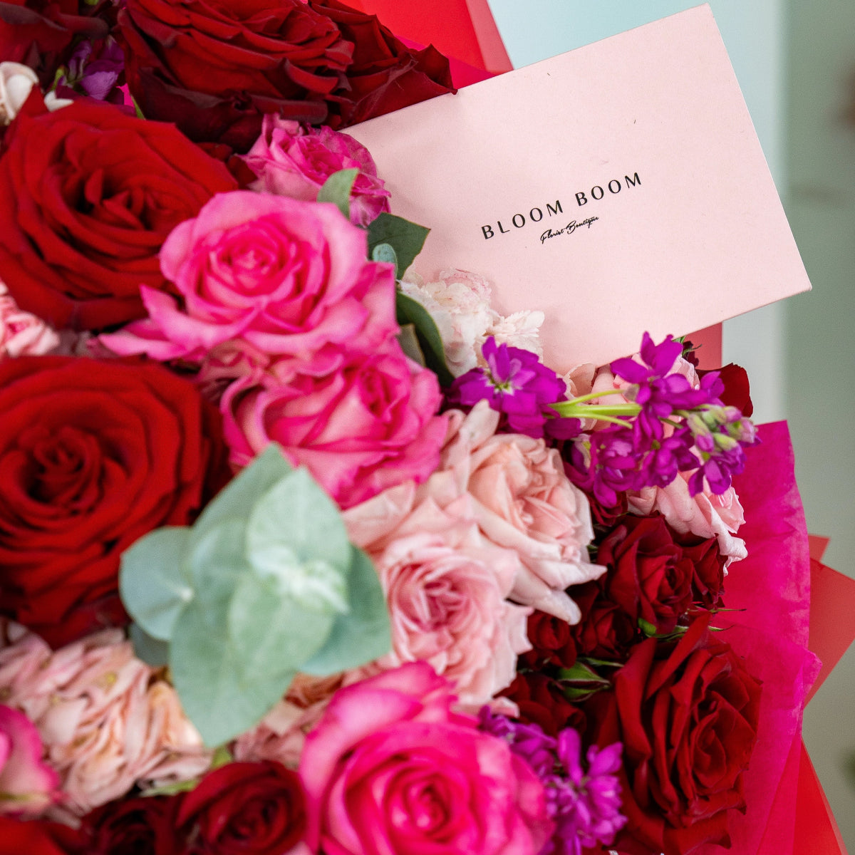 Classic bouquet "Whispers of Love" with roses and hydrangea