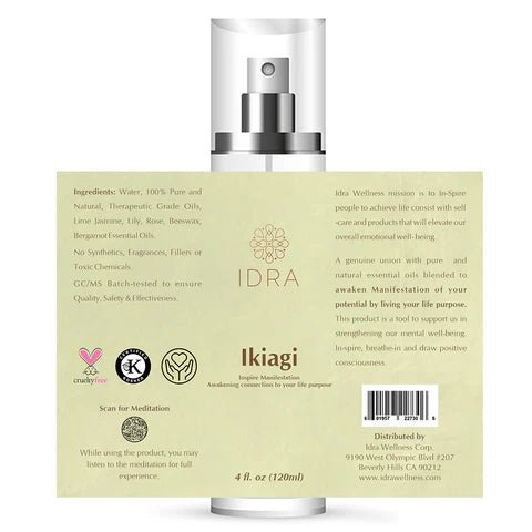 Idra Wellness: Ikiagi Essential Oil Blend - Inspire Manifestation 120ml