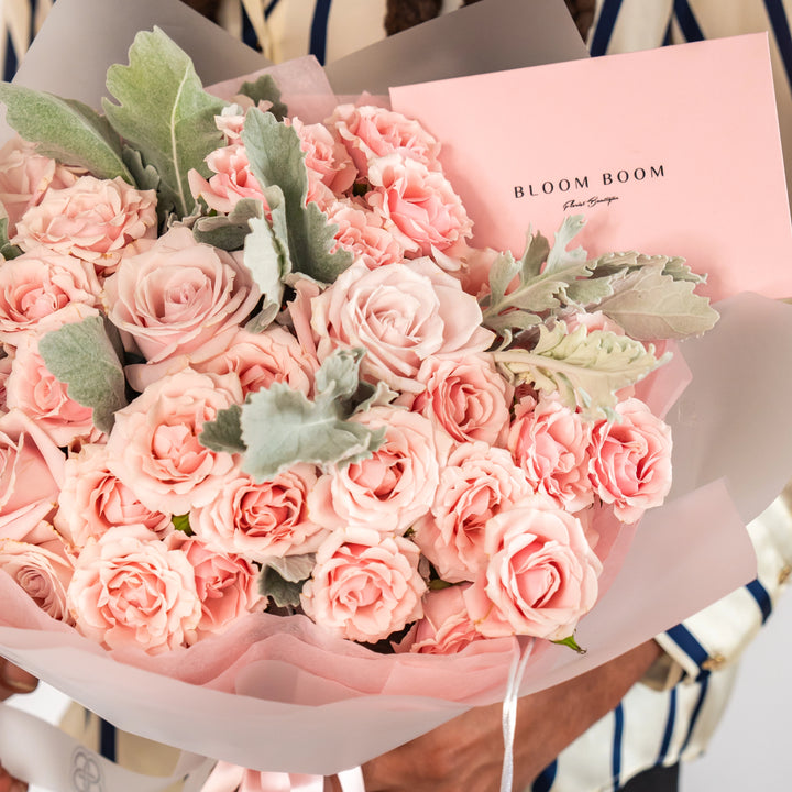 Mix bouquet Love you Mom with roses - Bloom Boom Flowers