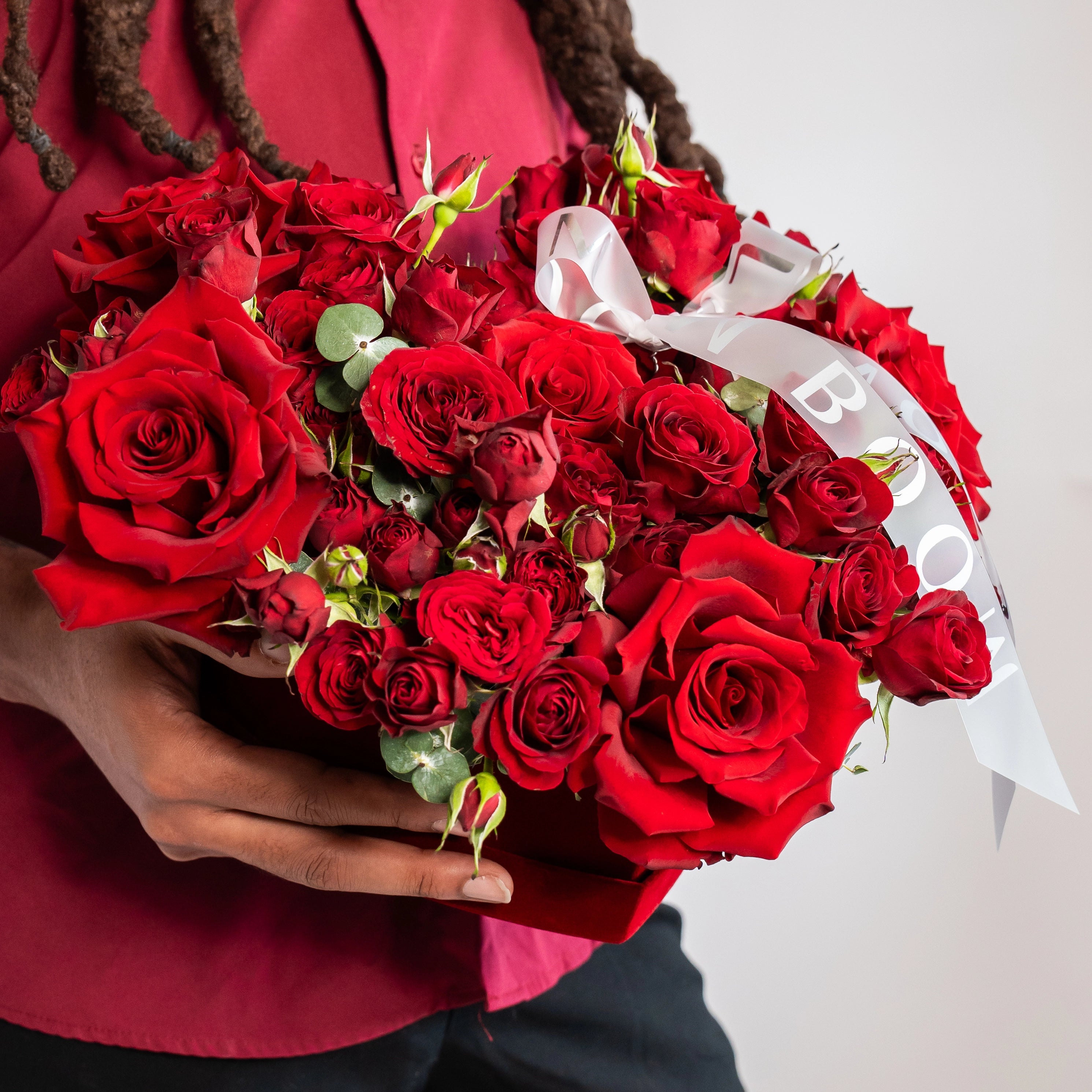 Classic "Velvet heart" with roses