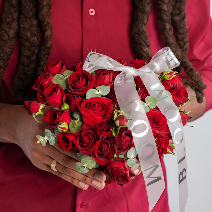Classic "Velvet heart" with roses Small