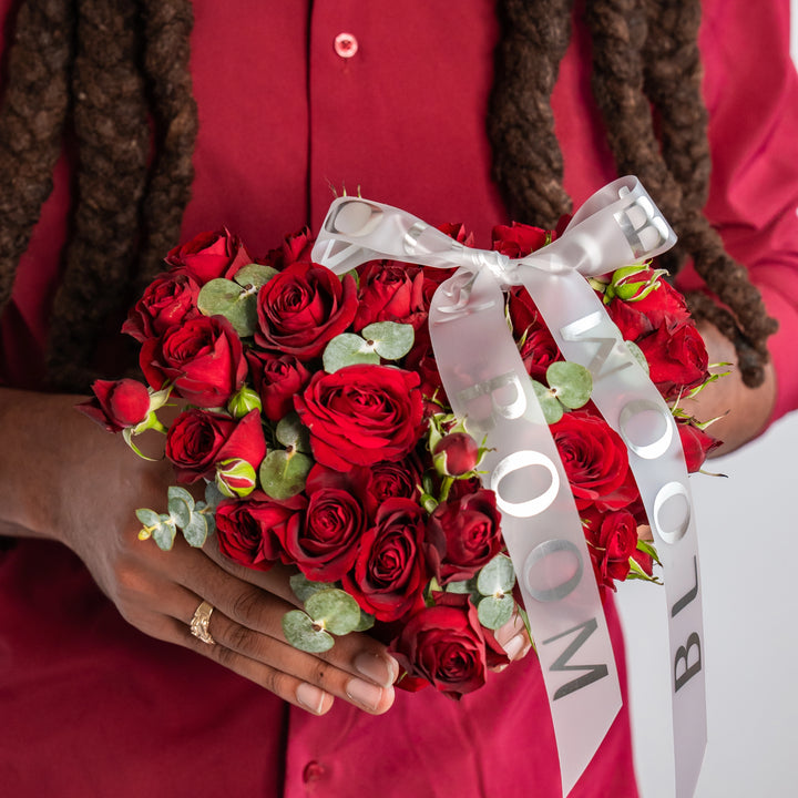 Classic "Velvet heart" with roses