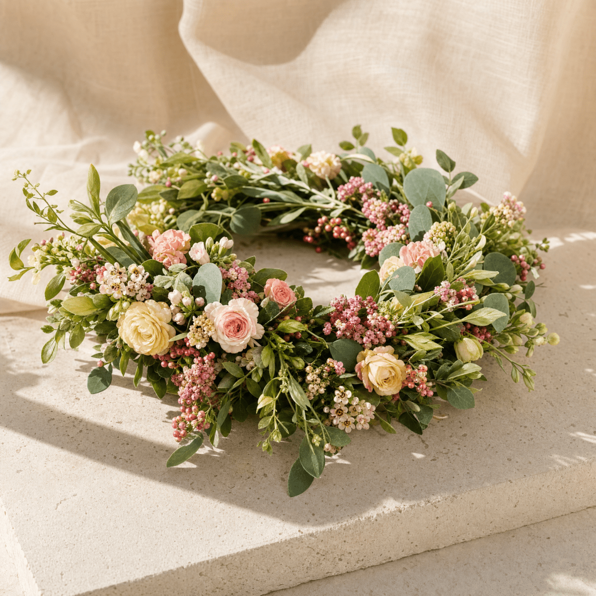 Botanical Crown — detail partial flowers