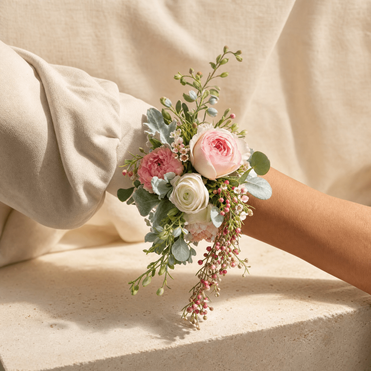 Corsage — detail wrist