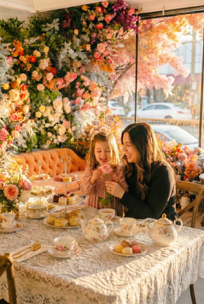 Mommy & Me Holiday Floral Tea Party